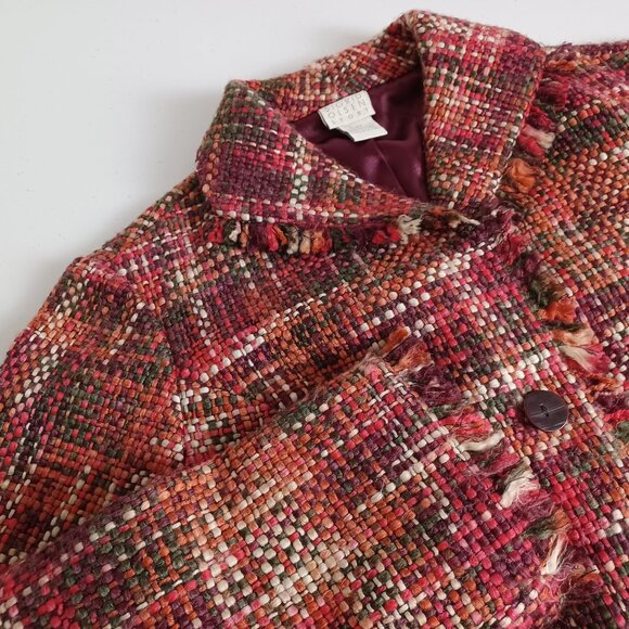 Sigrid Olsen Multicolour Tweed Blazer Jacket - Picture 4 of 16